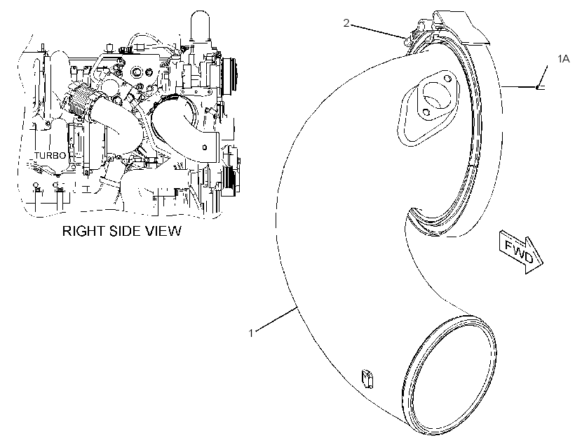 ELBOW GP-PRECOOLER 2833418 CAT