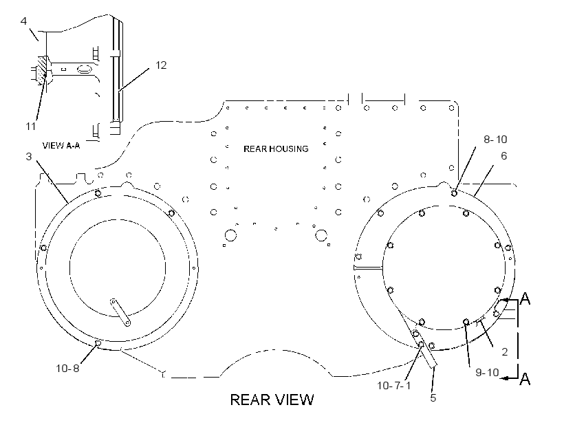 COVER GP-REAR HOUSING 1594641 CAT
