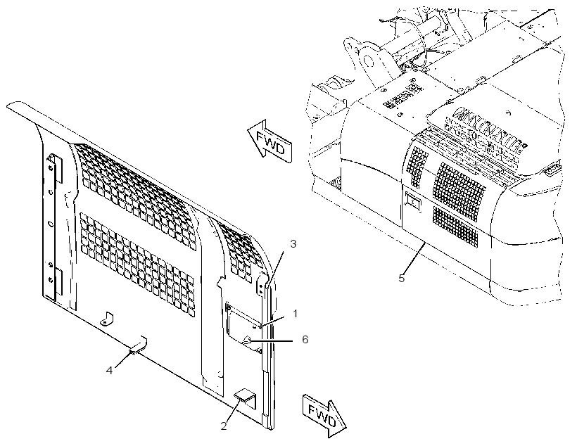 Дверь смотровая 2369590 CAT