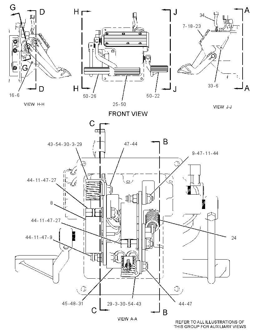 PEDAL GP-GOVERNOR & BRAKE 2226026 CAT
