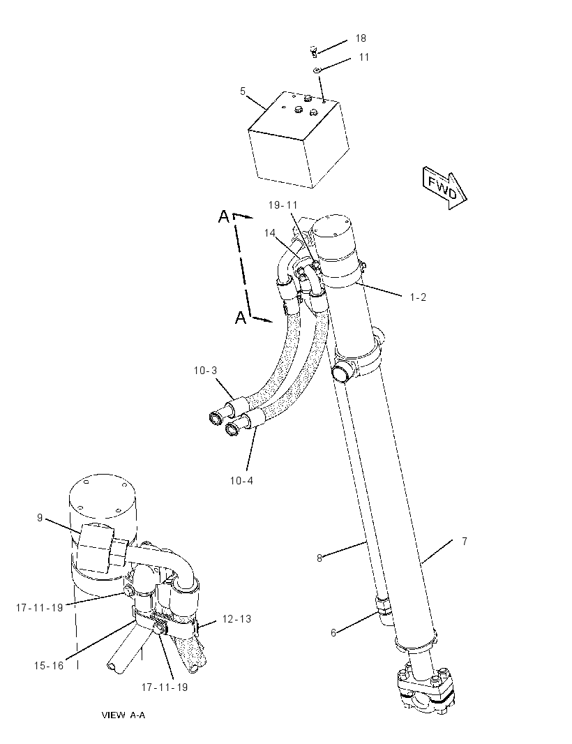 CYLINDER & LINES GP-LIFT 2274008 CAT