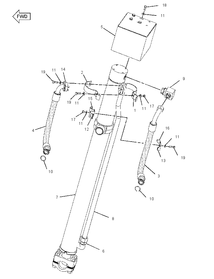 CYLINDER & LINES GP-LIFT 2274007 CAT