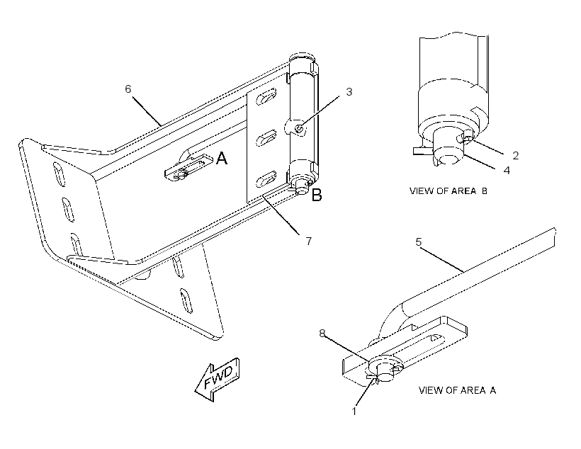 HINGE GP-ROADING FENDER 2761187 CAT