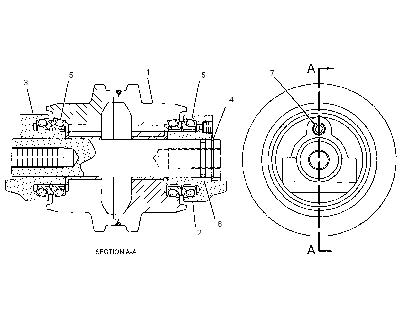 ROLLER GP-TRACK-CENTER FLANGE 2668793 CAT