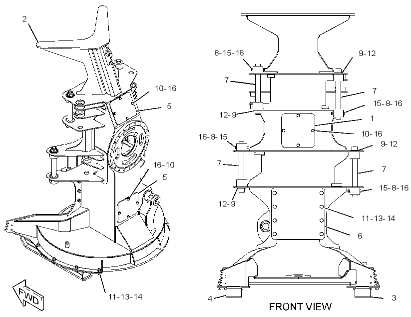 FRAME GP-FELLING HEAD 2039194 CAT