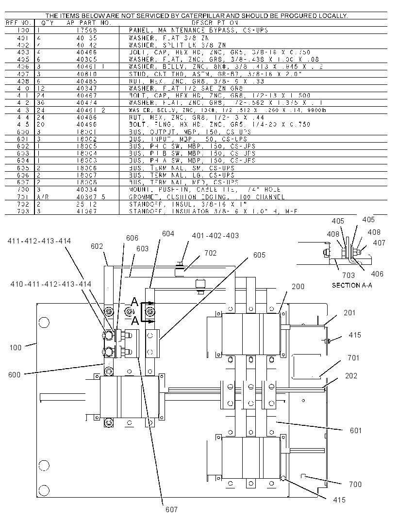 Панель электрическая 2588803 CAT