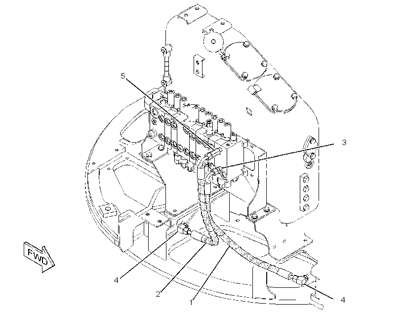 LINES GP-SWING CYLINDER 2928289 CAT