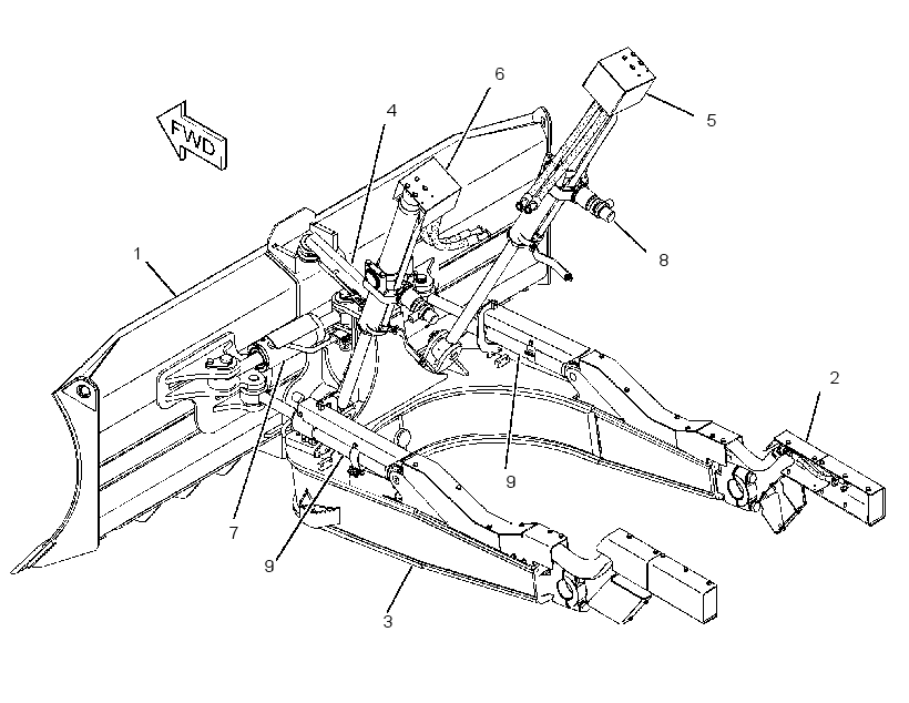 BULLDOZER AR-PWR ANGLE & TILT 2228010 CAT