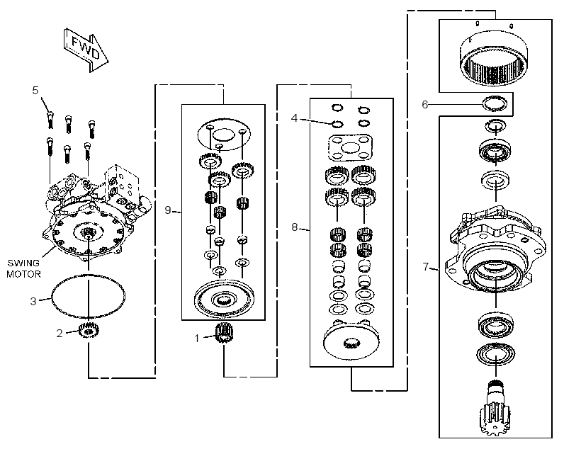 PLANETARY GP-SWING DRIVE 2802355 CAT
