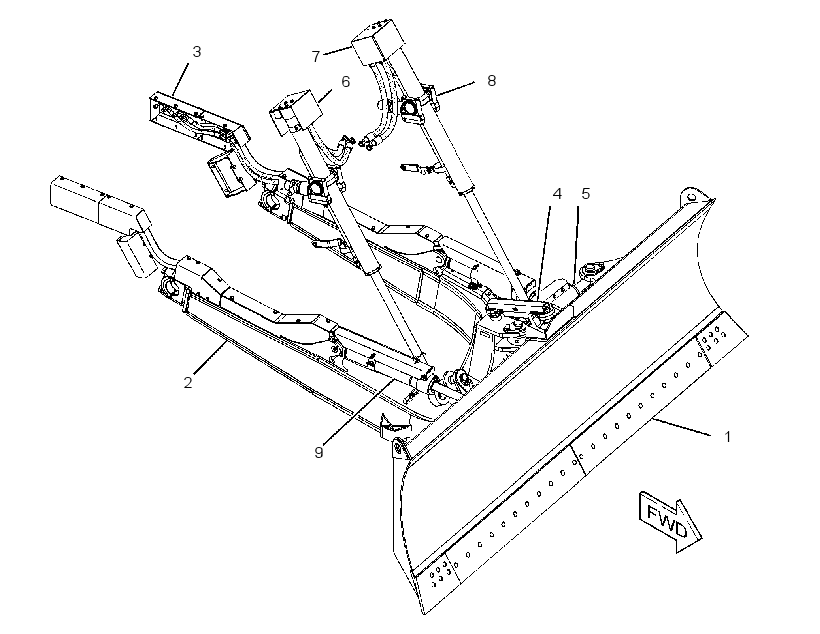 BULLDOZER AR-PWR ANGLE & TILT 2228020 CAT