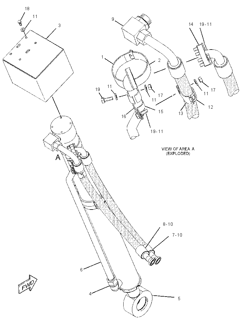 CYLINDER & LINES GP-LIFT 2331519 CAT