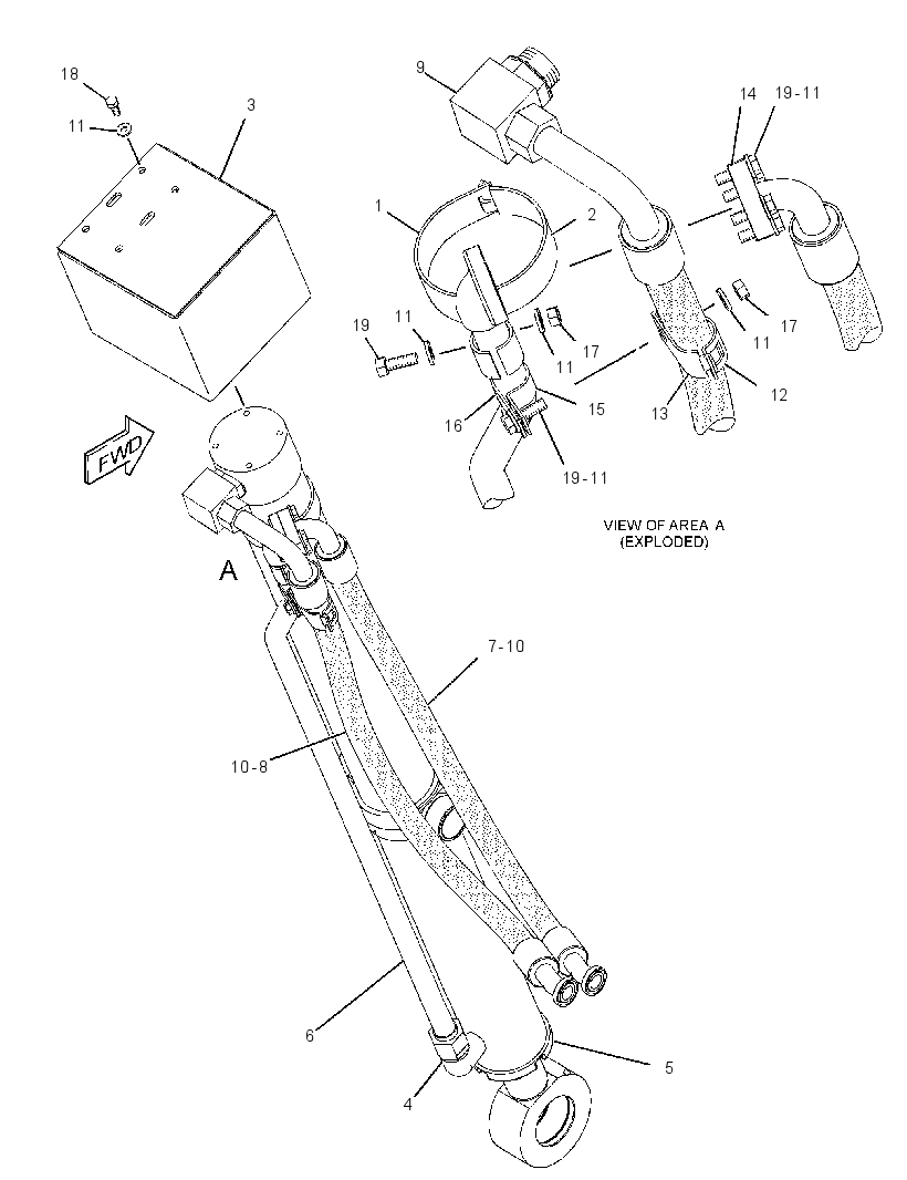 CYLINDER & LINES GP-LIFT 2274037 CAT