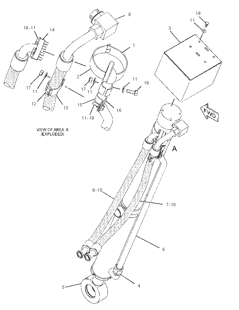 CYLINDER & LINES GP-LIFT 2274036 CAT