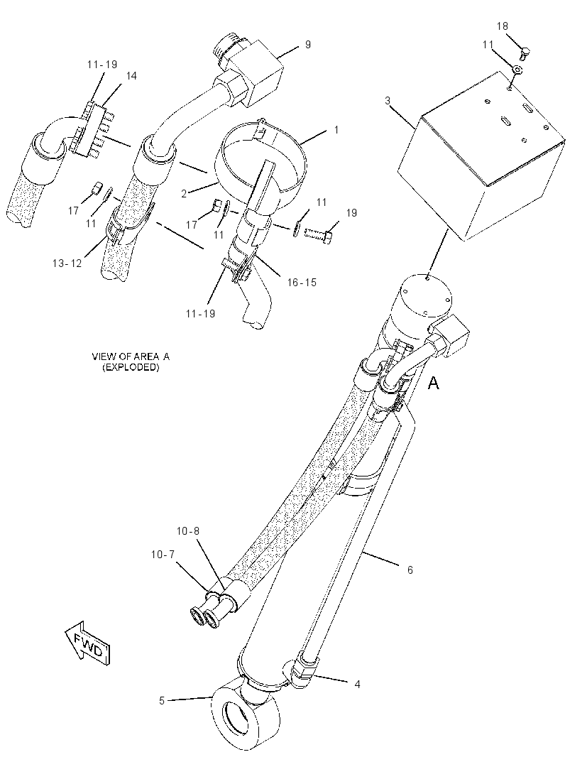 CYLINDER & LINES GP-LIFT 2331518 CAT