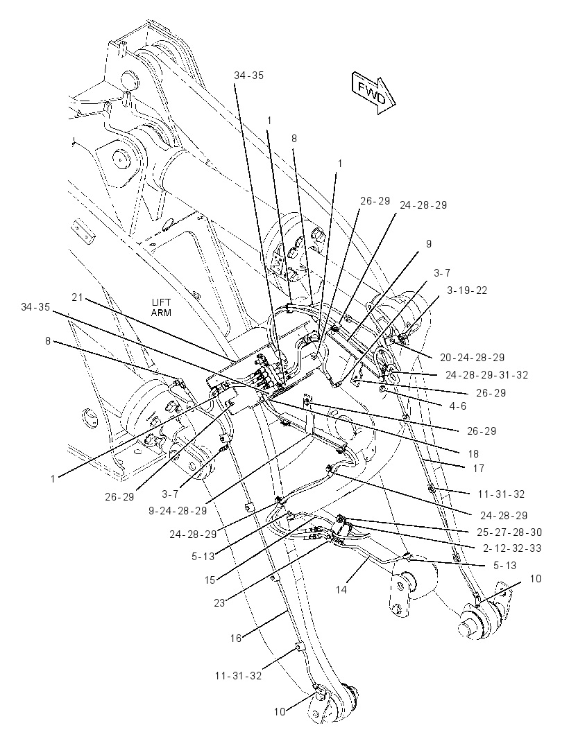 LUBRICATION LINES GP 2810628 CAT