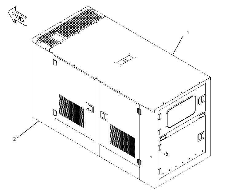 ENCLOSURE GP-GENSET 2585380 CAT