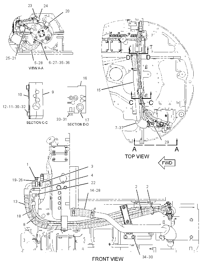 LINES GP-HYDRAULIC PUMP 2693761 CAT
