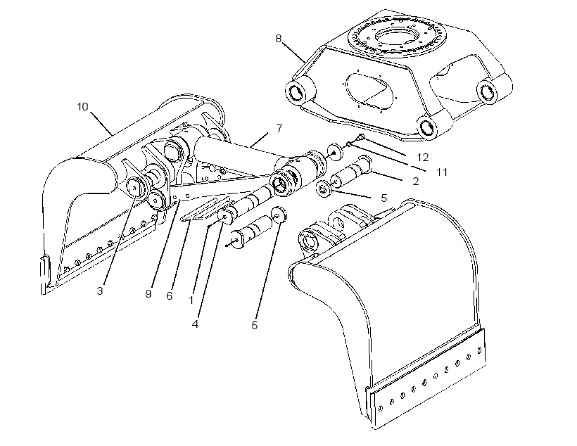 HOUSING & SHELL GP-GRAPPLE 2253602 CAT