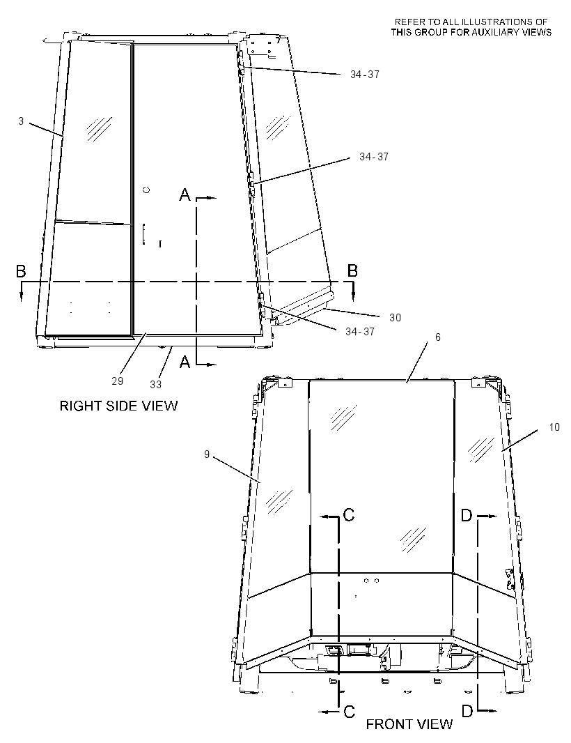 Кабина закрытая с ROPS 2611512 CAT