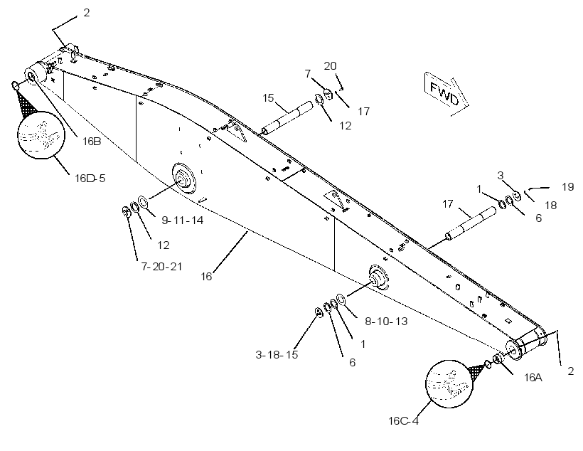 BOOM GP-MATERIAL HANDLING 2464829 CAT