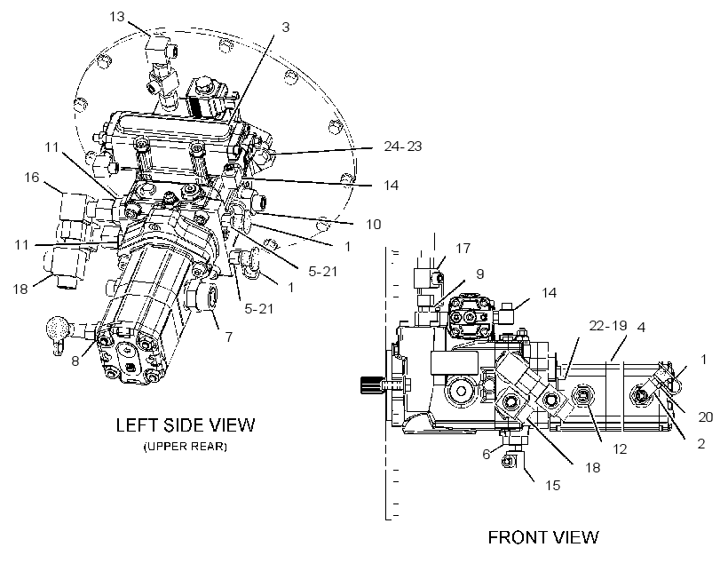 PUMP & MTG GP-PISTON & GEAR 2554051 CAT