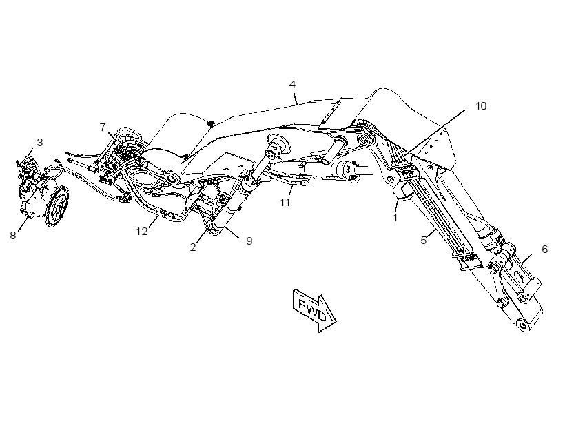 LINKAGE AR-FELLING HEAD 2354040 CAT