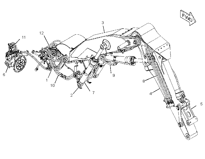 LINKAGE AR-INTERMITTENT SAW 2413523 CAT