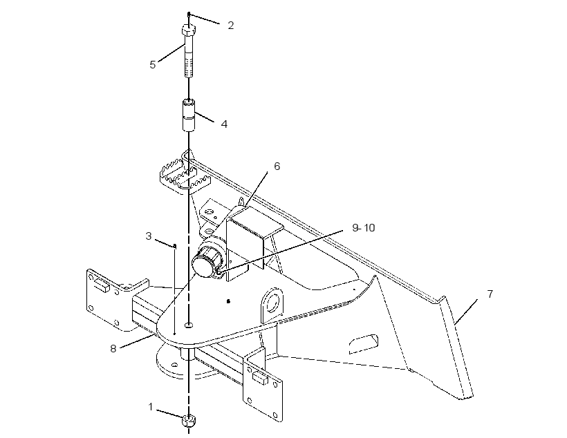 FRAME GP-LANDSCAPE RAKE 2764410 CAT
