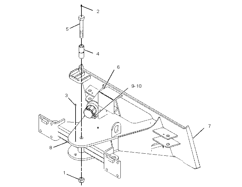 FRAME GP-LANDSCAPE RAKE 2764430 CAT