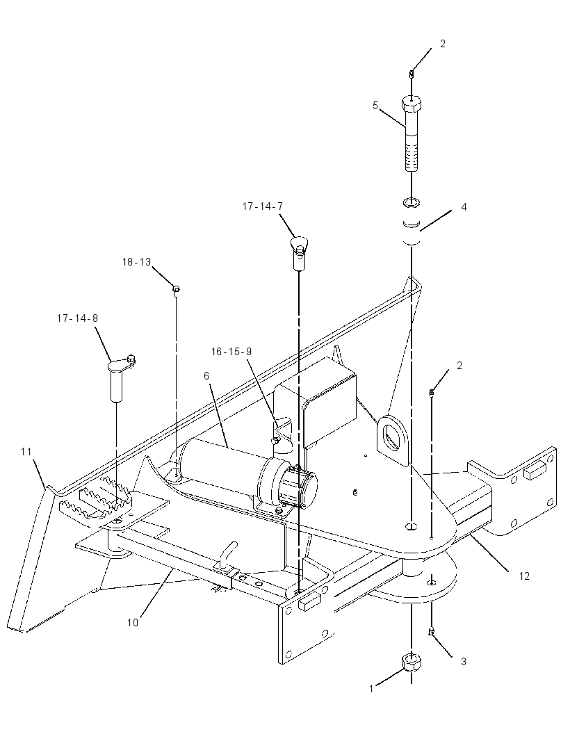 FRAME GP-LANDSCAPE RAKE 2778211 CAT