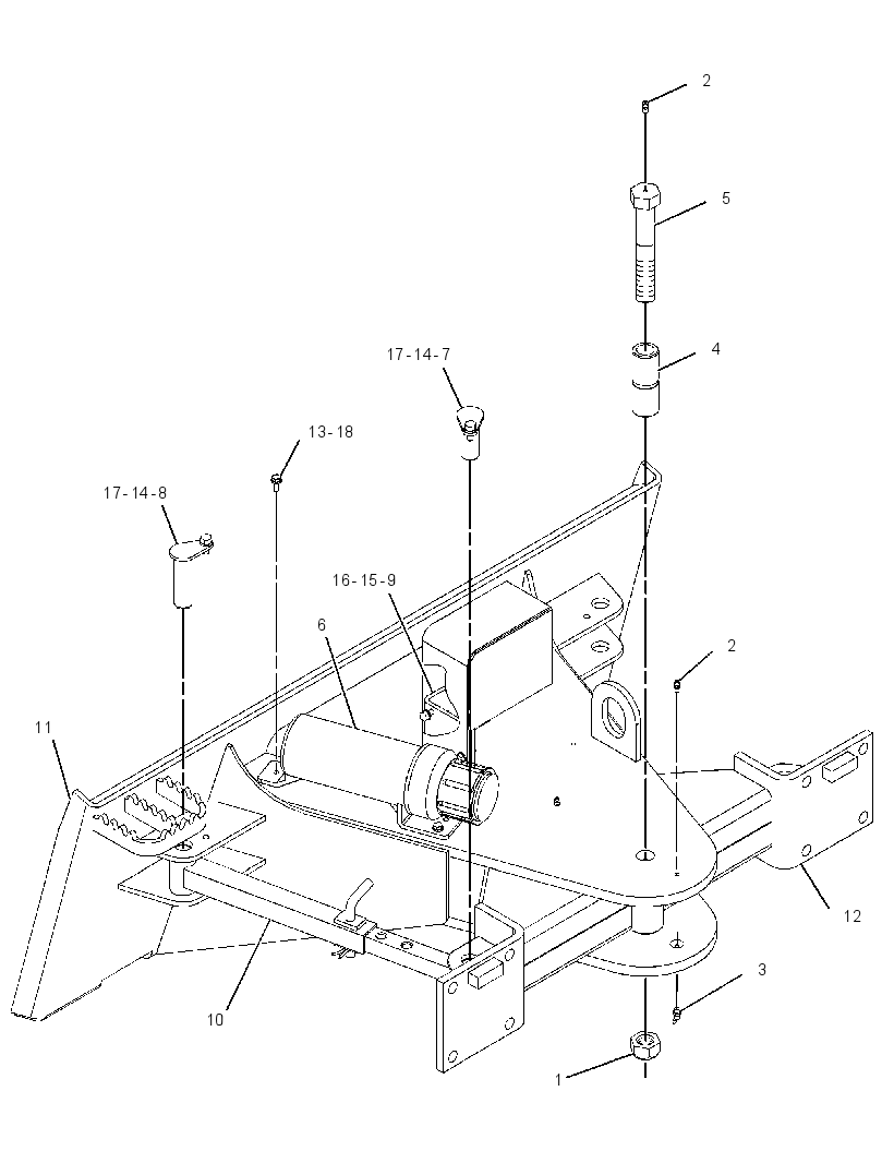FRAME GP-LANDSCAPE RAKE 2778221 CAT