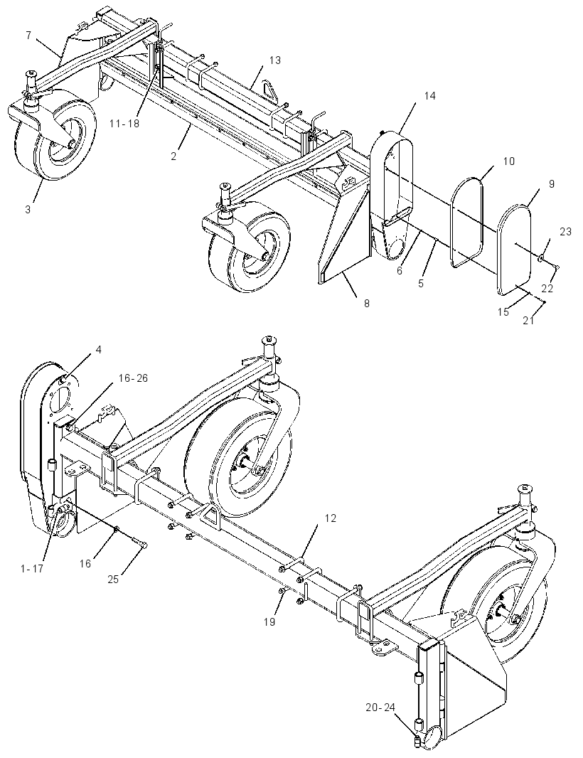 FRAME GP-LANDSCAPE RAKE 2764426 CAT
