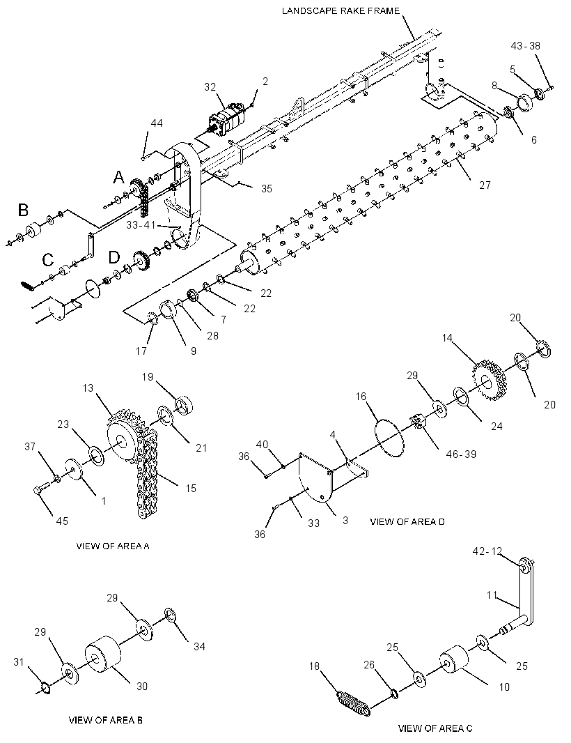 DRIVE GP-LANDSCAPE RAKE 2764417 CAT