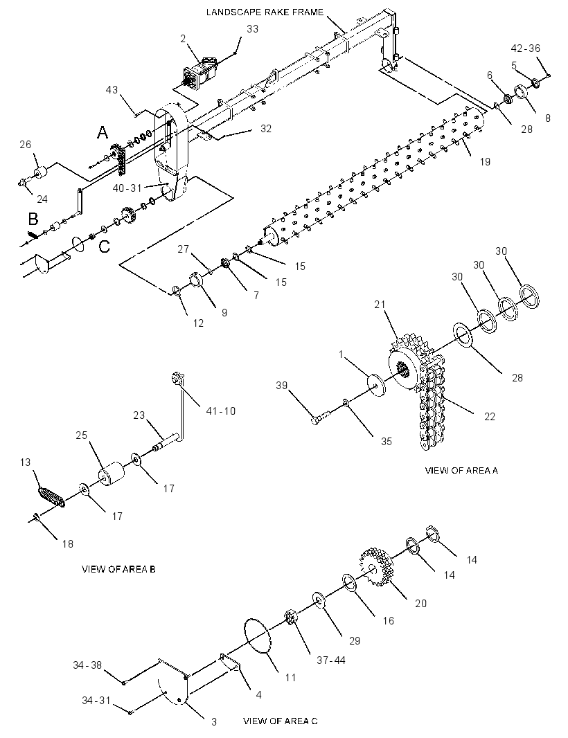 DRIVE GP-LANDSCAPE RAKE 2764427 CAT