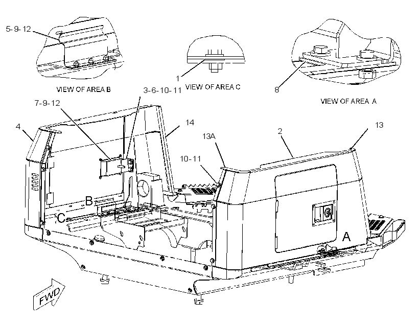 ENCLOSURE GP-REAR 1745865 CAT
