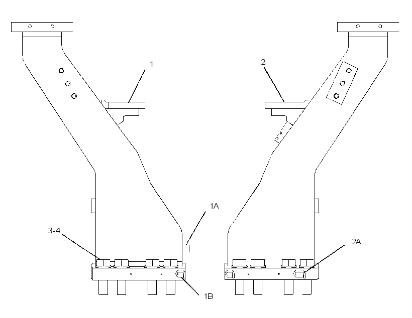 Крепление ROPS 1638744 CAT
