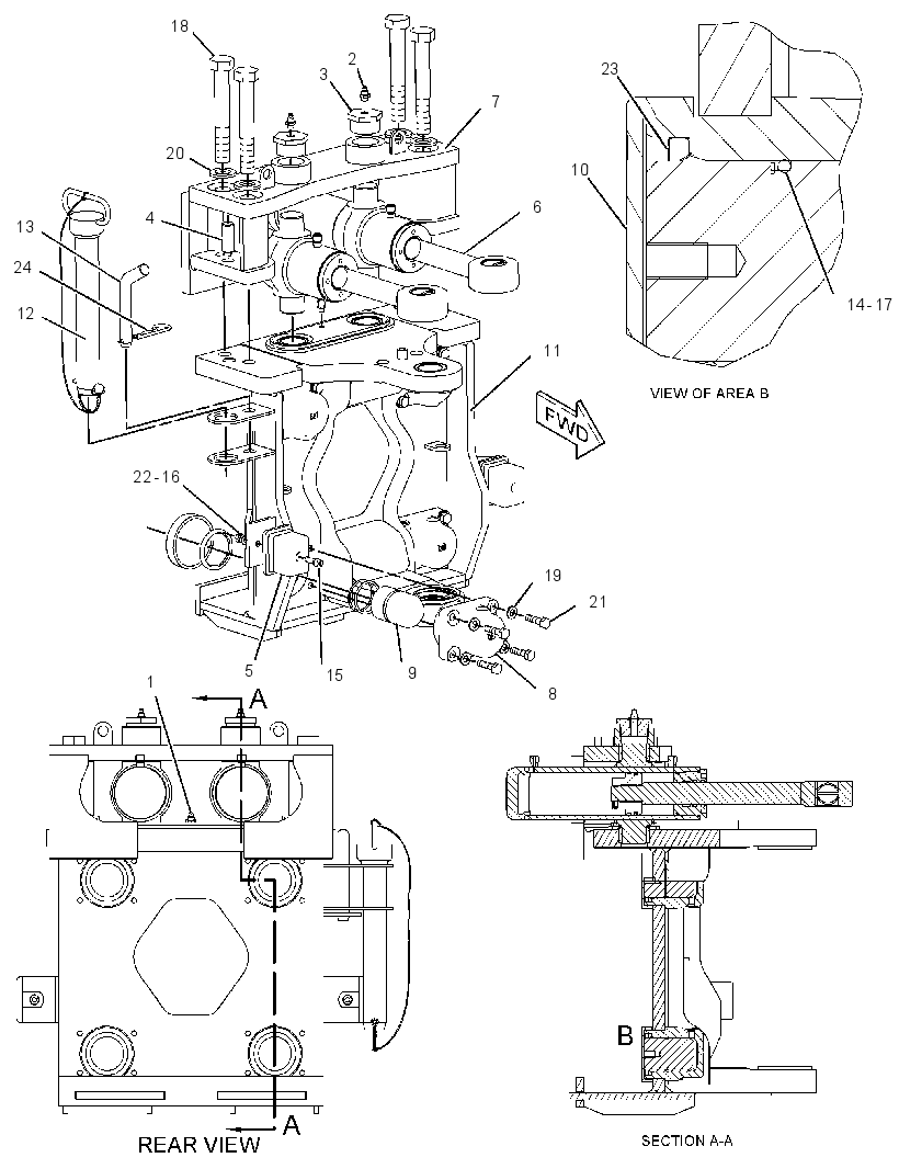 FRAME GP-SLIDING 2380320 CAT