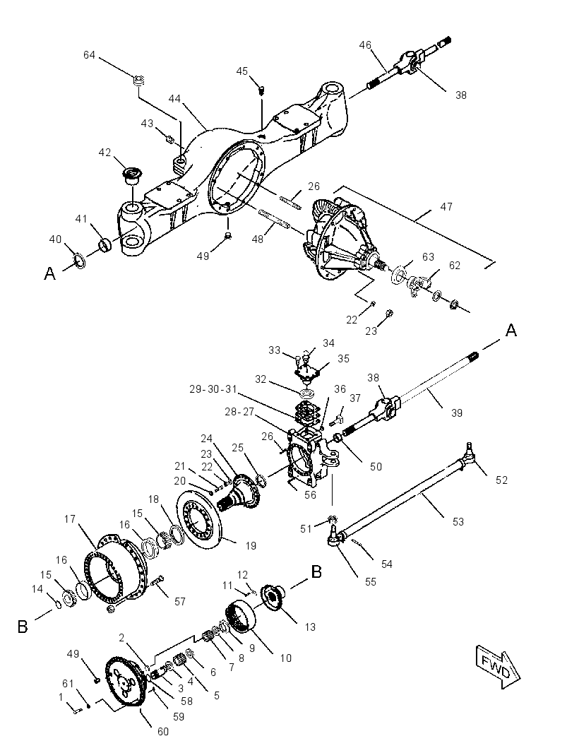 AXLE GP-DRIVE & STEERING 1446708 CAT