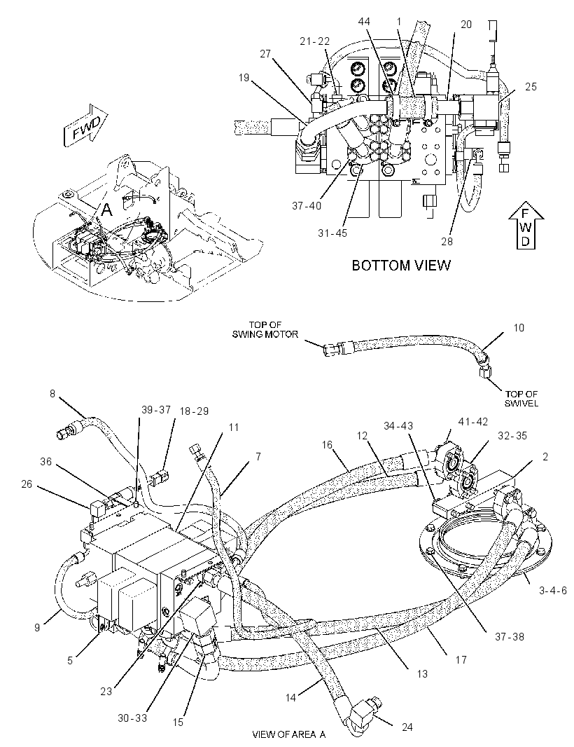 VALVE & LINES GP-TRAVEL CONT 2179696 CAT