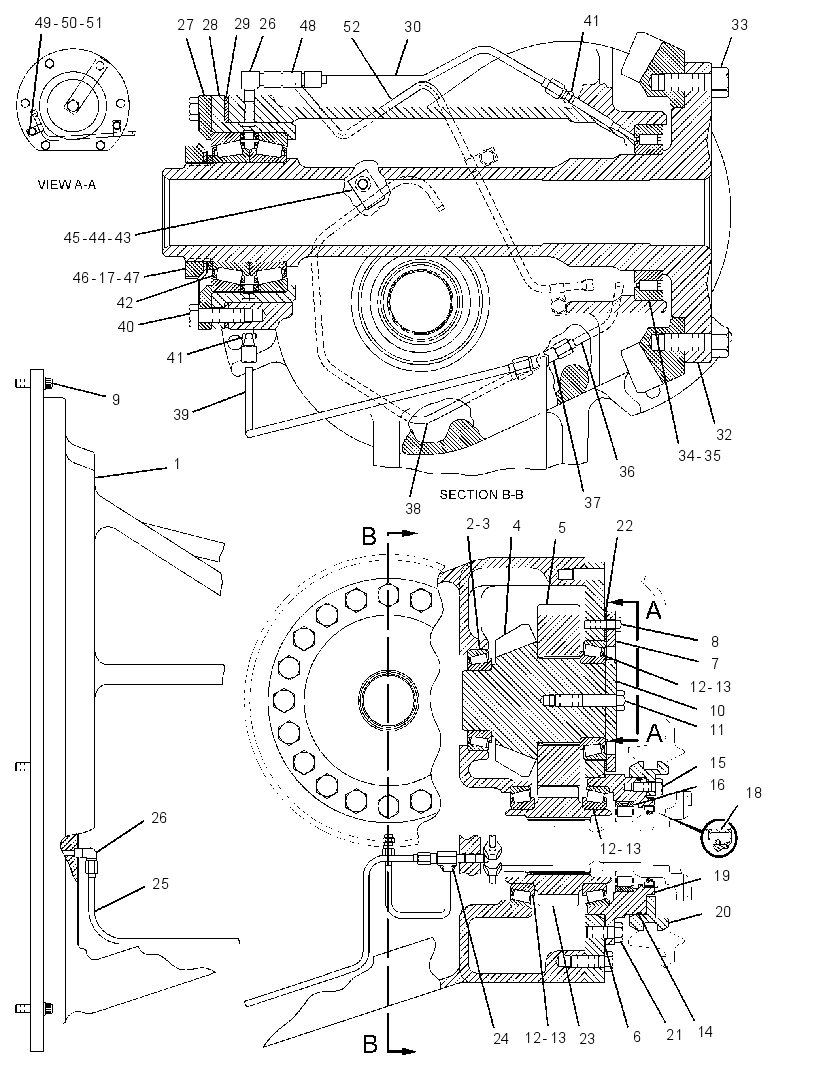BEVEL AND TRANSFER GEAR 2132324 CAT