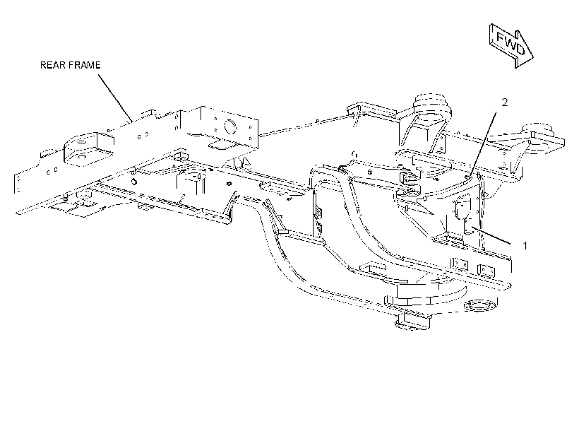 HARDWARE GP-REAR FRAME 2802812 CAT