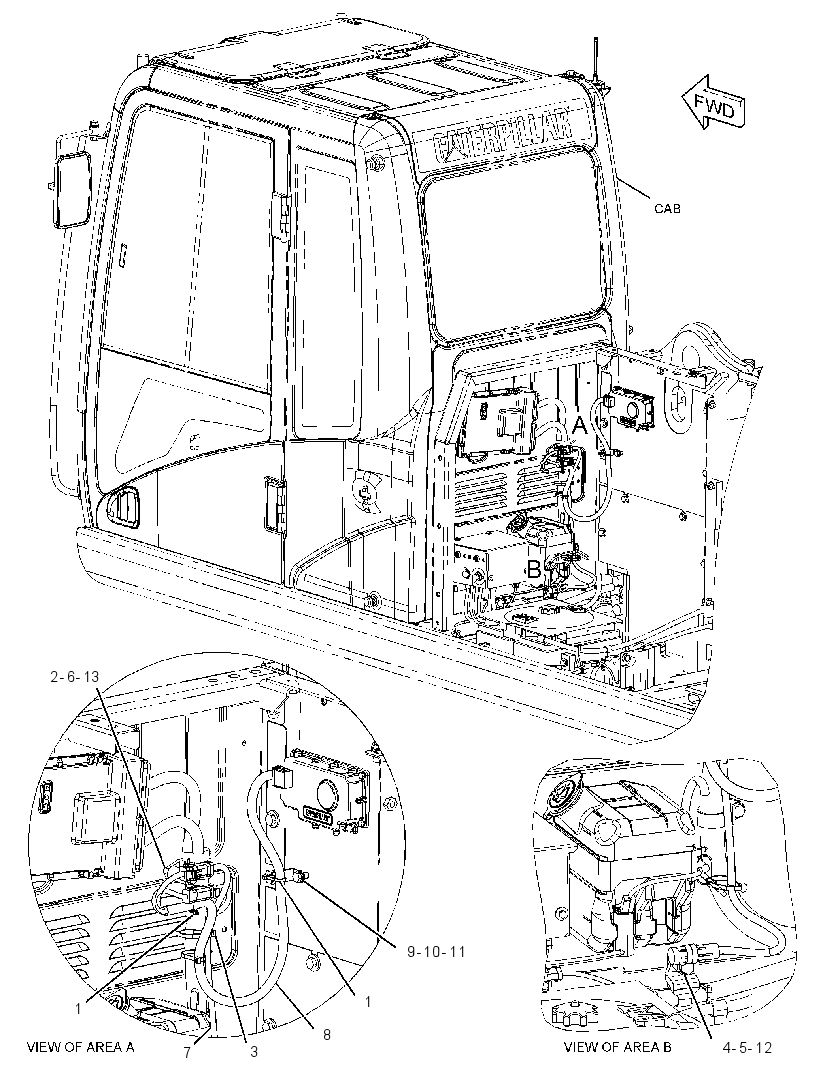 Проводка связи 2678008 CAT