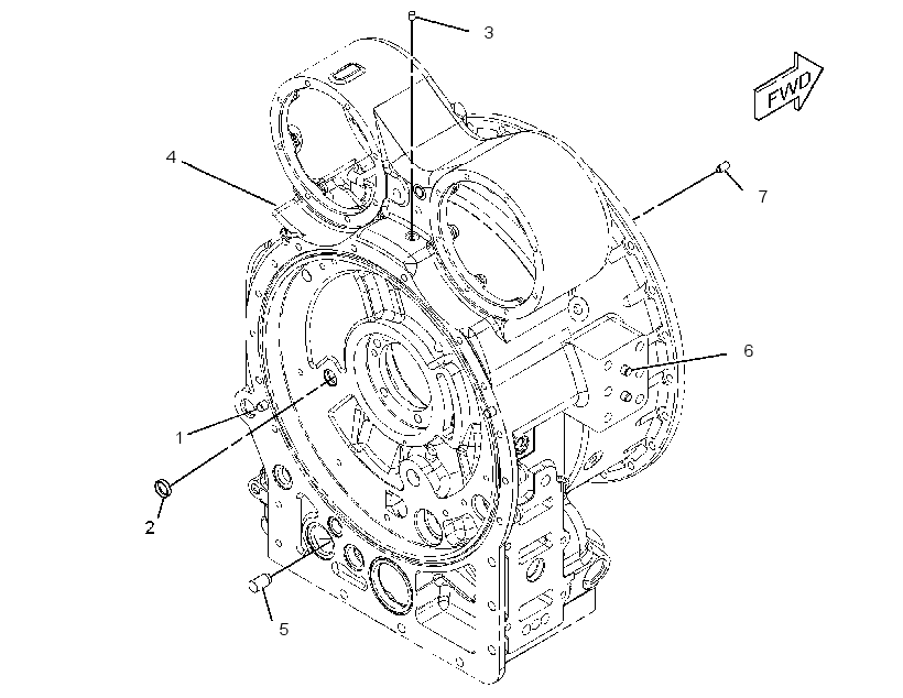 HOUSING GP-TORQUE CONVERTER 2075232 CAT