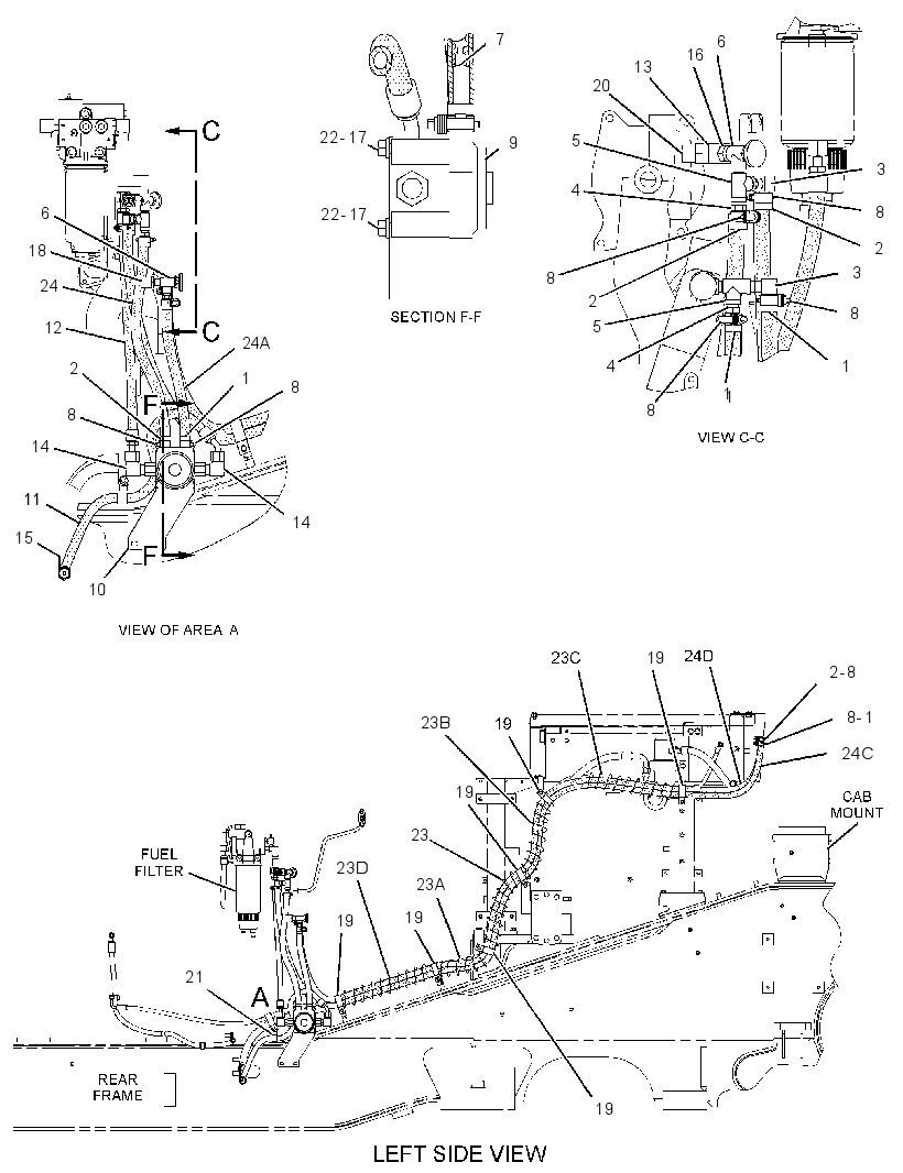 LINES GP-FUEL HEATER 2262772 CAT