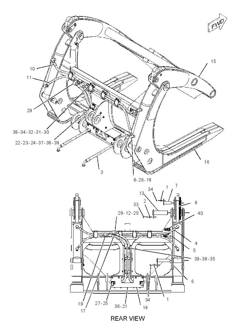 FORK GP-LOG & LUMBER 2574288 CAT