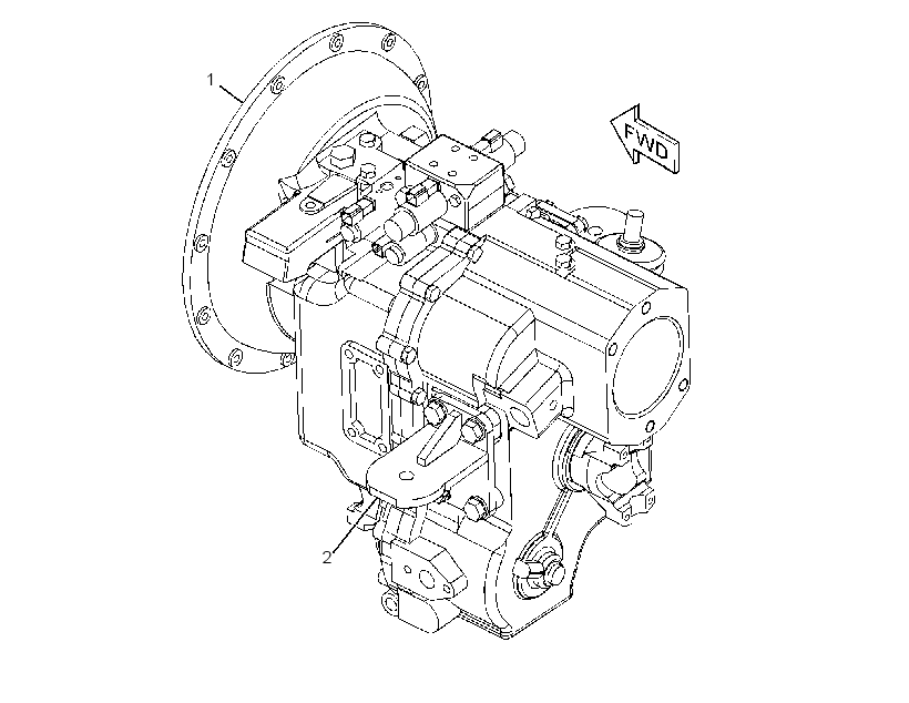 TRANSMISSION & MOUNTING GP 2712404 CAT