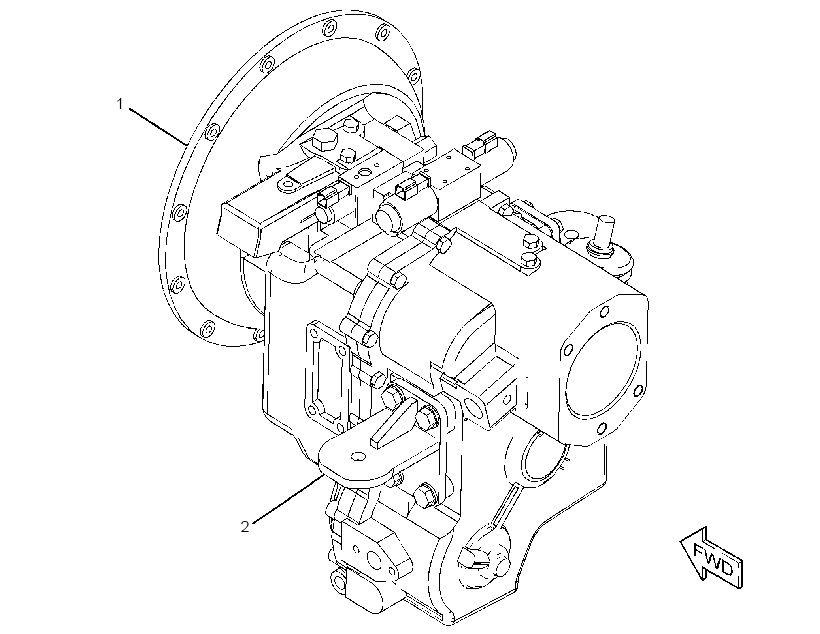TRANSMISSION & MOUNTING GP 2712403 CAT