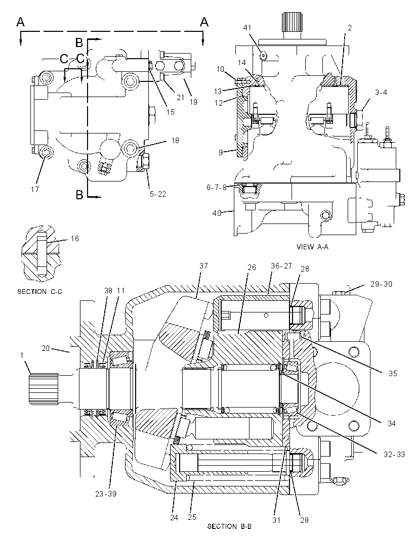 Насос поршневой 4Z6314 CAT
