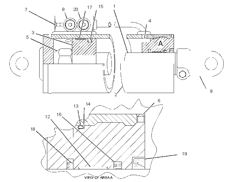 CYLINDER GP-CAB TILT 2632914 CAT