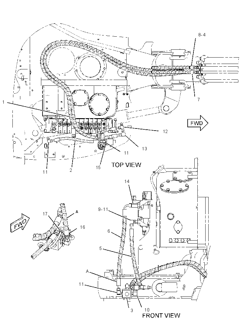 LINES GP-SWING CYLINDER 2673276 CAT